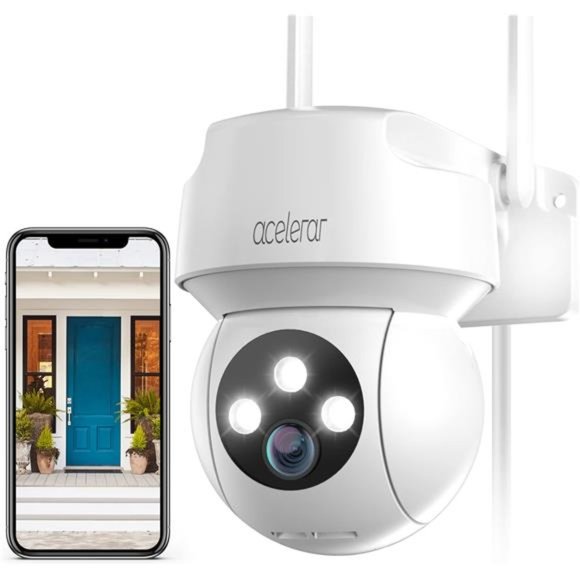 2K Security Camera Outdoor - 3MP Color Night Vision Video Surveillance Cameras